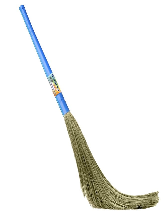 Winberg Plastic No Dust Broom Easy To Use And Cleaning Long Handle Hard Floor Jhadu Brm001, Blue - Image 1